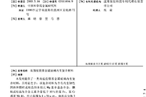 高強度鎂基金屬玻璃內生復合材料