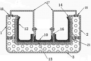 用于制造U形复合材料整体化加筋部件的方法