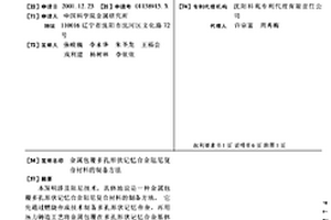 金屬包覆多孔形狀記憶合金阻尼復合材料的制備方法