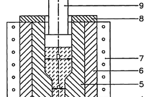 金屬基復合材料變通道轉角擠壓裝置