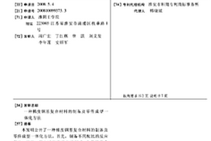 梯度銅基復合材料的制備及零件成型一體化方法