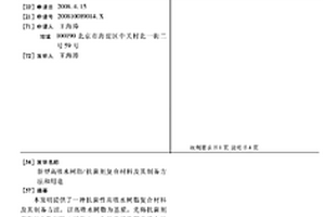 新型高吸水樹脂/抗菌劑復(fù)合材料及其制備方法和用途