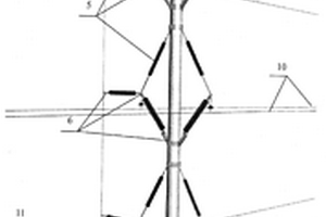 复合材料杆塔外侧竖直接地引下方法及其杆塔