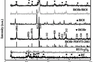 膨潤土/Fe<Sub>3</Sub>O<Sub>4</Sub>/BiOBr/BiOI復合材料及其制備方法和應用