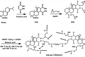 松香基vitrimer及其制備方法以及其在制備碳纖維復合材料中的應用