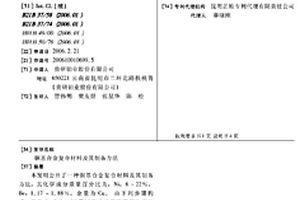 銅基合金復合材料及其制備方法