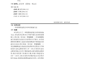 阻燃保溫復合材料的制備方法