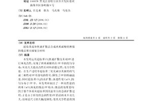 超臨界流體快速擴散法合成納米碳酸鈣增強的微晶聚丙烯復合材料