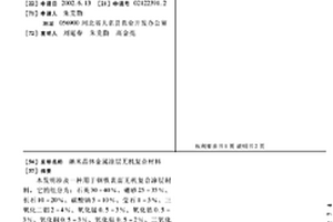 納米晶體金屬涂層無機復合材料