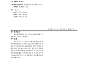 復合金屬有機骨架材料膠體溶液的制備方法及其在光學涂層上的應用