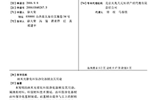 納米光催化環保凈化器材及其用途