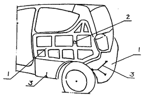 汽車車身面漆保護罩