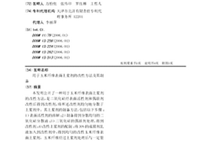 用于玉米纖維表面上漿劑的改性方法及其制備
