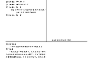 用于內外墻裝飾的墻體納米耐水膩子