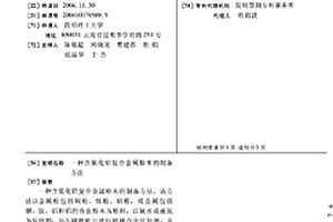 含氮化鋁復合金屬粉末的制備方法