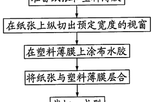 紙塑復合視窗袋的制作方法