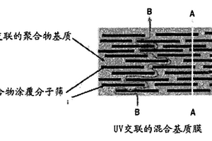 UV交联的聚合物官能化分子筛/聚合物混合基质膜