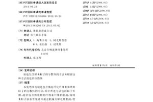制造包含納米粒子的分散體的方法和根據這種方法制造的分散體