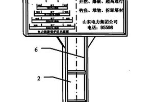 電力線路復合發光警示牌