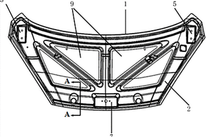 汽車發動機罩組件