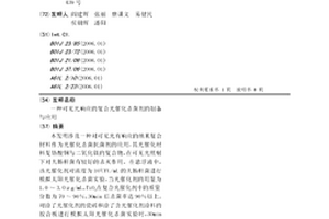 可見光響應的復合光催化殺菌劑的制備與應用