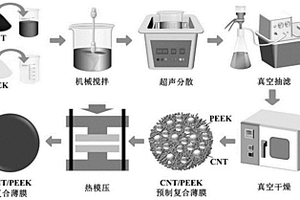 CNT/PEEK熱塑性復合薄膜的制備方法