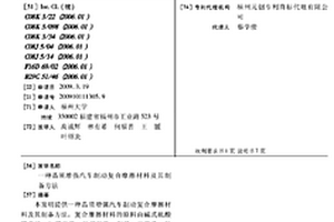 晶須增強汽車制動復合摩擦材料及其制備方法