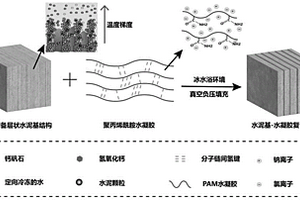 水泥基-水凝膠復合電解質材料的制備方法及應用
