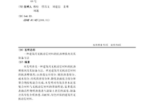 建筑用無機涂層材料的抗滲增強劑及其制備方法