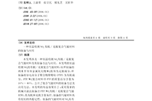 室溫檢測NO2有機/無機復合氣敏材料的制備與應用