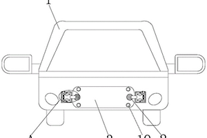 防車牌掉落的新能源汽車用固定機構