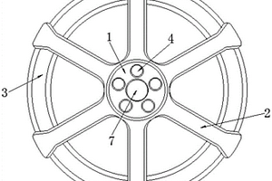 螺栓固定的新能源車輪轂