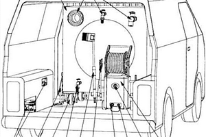 帶水箱及高壓沖洗設備的新能源環衛沖洗車