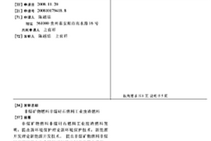 非煤礦物燃料非煤矸石燃料工業廢渣燃料