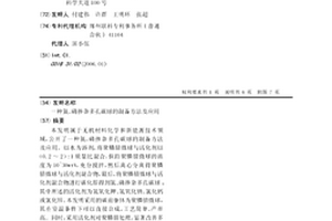 氮、磷摻雜多孔碳球的制備方法及應用