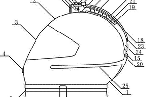 帶納米級二氧化鈦光催化網微型空氣凈化器的防霧霾頭盔