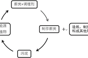 無害化污水廠污泥或河道污泥生物處理方法及薪炭植物生長基