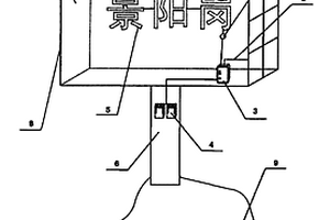發光二極管組字用太陽能電力在旅游標示牌上的照明裝置