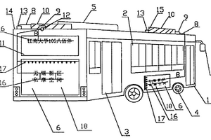 太陽能光伏發電系統應用在公共交通車輛上的廣告裝置