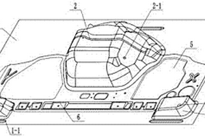 新能源汽車發動機艙前圍板組合模具