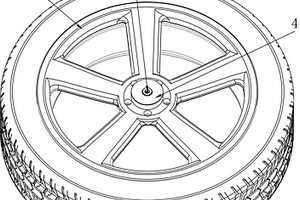 含減震降噪彈性車輪的新能源汽車