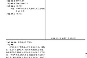 利用海水浮力發電
