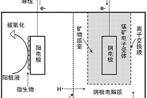 以錳礦制備微生物燃料電池陰極電子受體的方法與應用