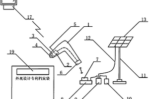 太陽能光伏向掃描器供電的帶條形碼外觀設計專利檔案袋