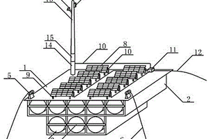 在帶拋錨的插入式聯排浮筒平臺上建造太陽能光伏電站