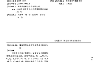 錳鎳鈷復合嵌鋰氧化物及其制造方法