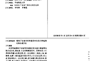 鋰離子電池用結構穩定的尖晶石鋰錳氧化物合成方法
