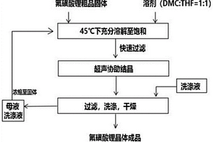 超声波协助制备氟磺酸锂晶体的方法和装置