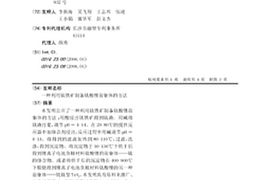 利用鈦鐵礦制備鈦酸鋰前驅體的方法