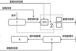 用于低品位鹵水提鋰的系統